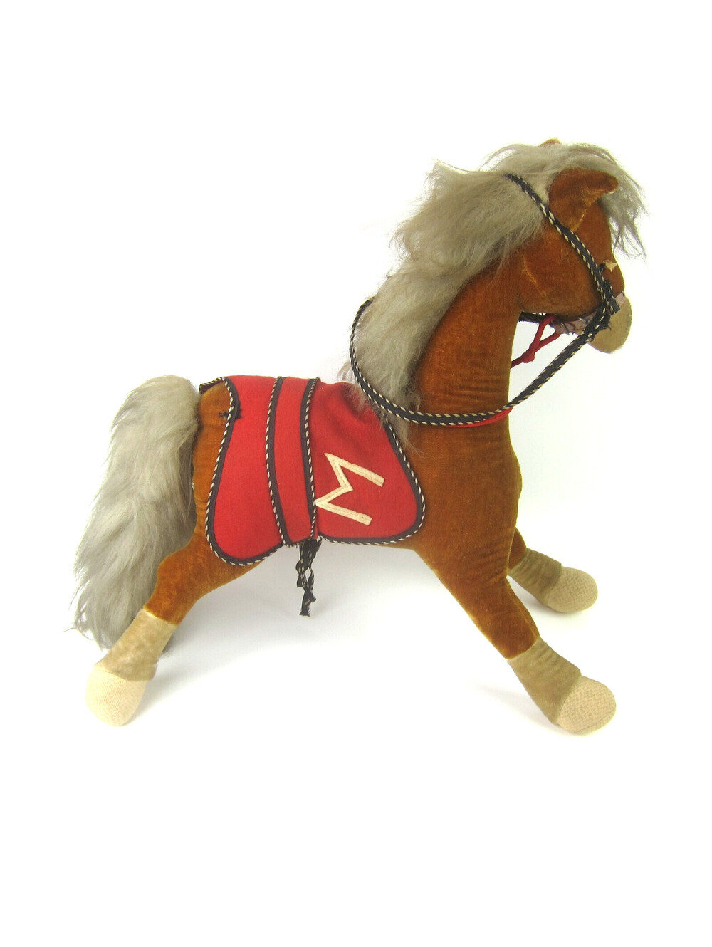 Vintage Merrythought Shetland Pony Horse Stuffed Animal 19" Ironbridge England